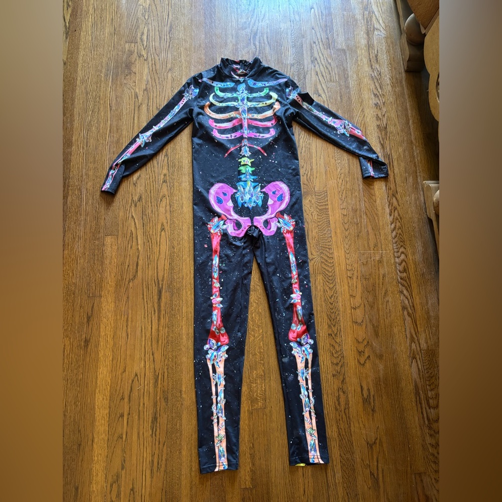 Remimi Girl Halloween Skeleton Zip Up